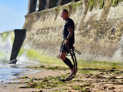 Training on the beach