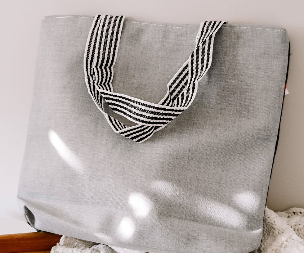 Thumbnail: RETURN TO NATURE CANVAS TOTE BAG - BLACK