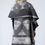 Thumbnail: WESTERN PRINT WIDE COLLAR COAT VEST - BLACK