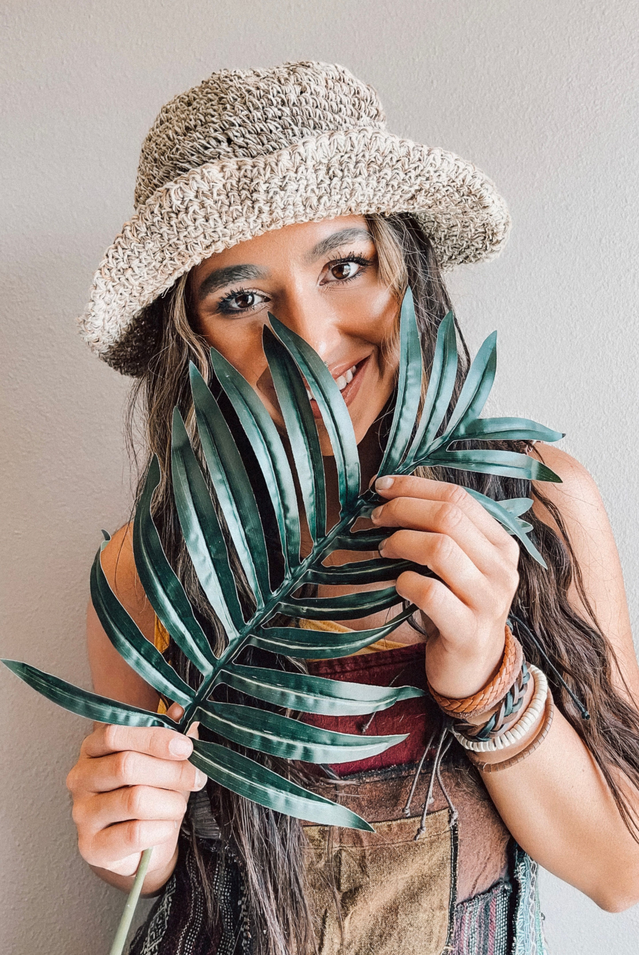 DON'T PANIC, IT'S ORGANIC HANDMADE HEMP BUCKET HAT - NATURAL