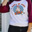 Thumbnail: CREEP IT REAL RAGLAN GRAPHIC TEE - WHITE/BURGUNDY