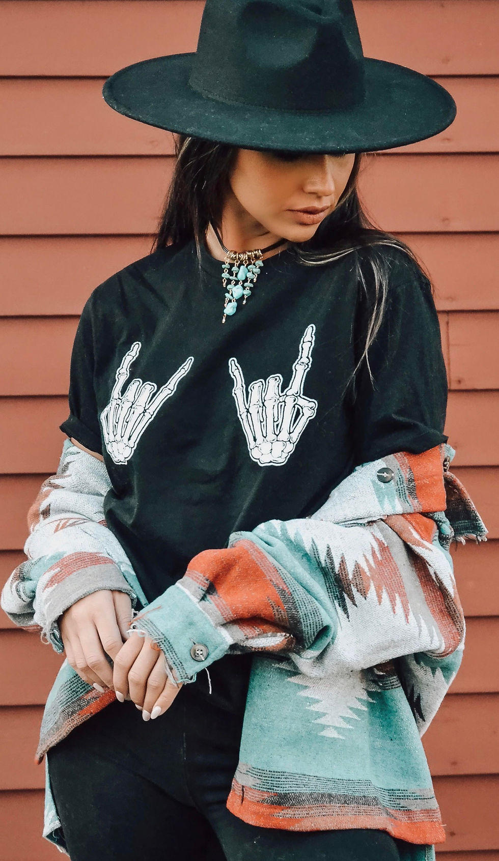 Thumbnail: YOUNG & FREE AZTEC JACKET - ORANGE