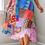 Thumbnail: ISLAND MAGIC PATCHWORK WRAP SKIRT - MULTI
