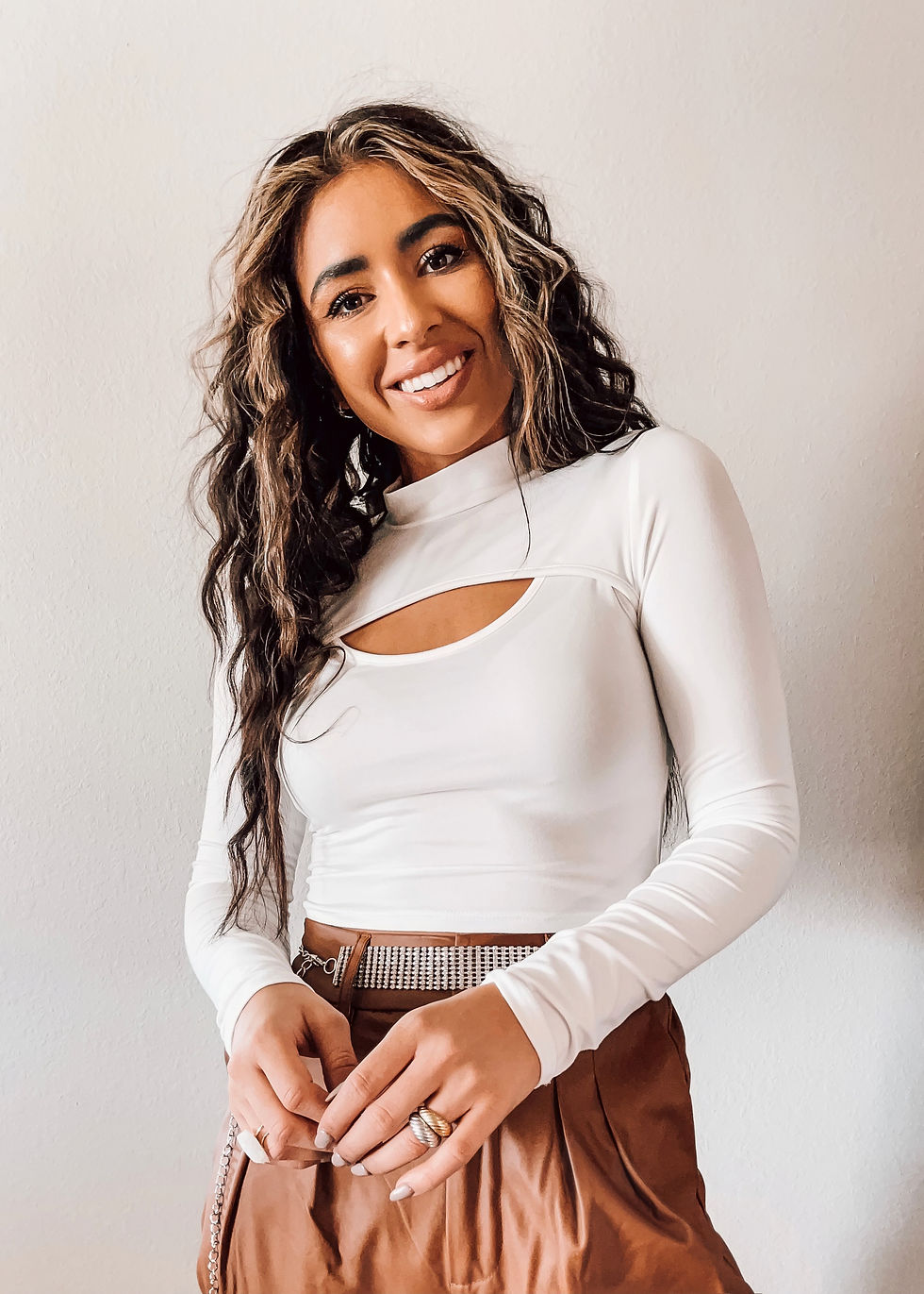 Thumbnail: AS ABOVE, SO BELOW LONG SLEEVE TOP - WHITE