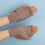 Thumbnail: FAUX FUR FINGERLESS GLOVES - MOCHA