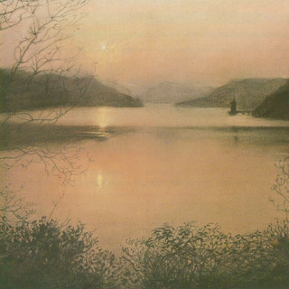 Sunset at lake Vrnwy.