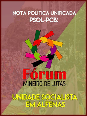 Nota Política Unificada PSOL-PCB: Unidade Socialista em Alfenas