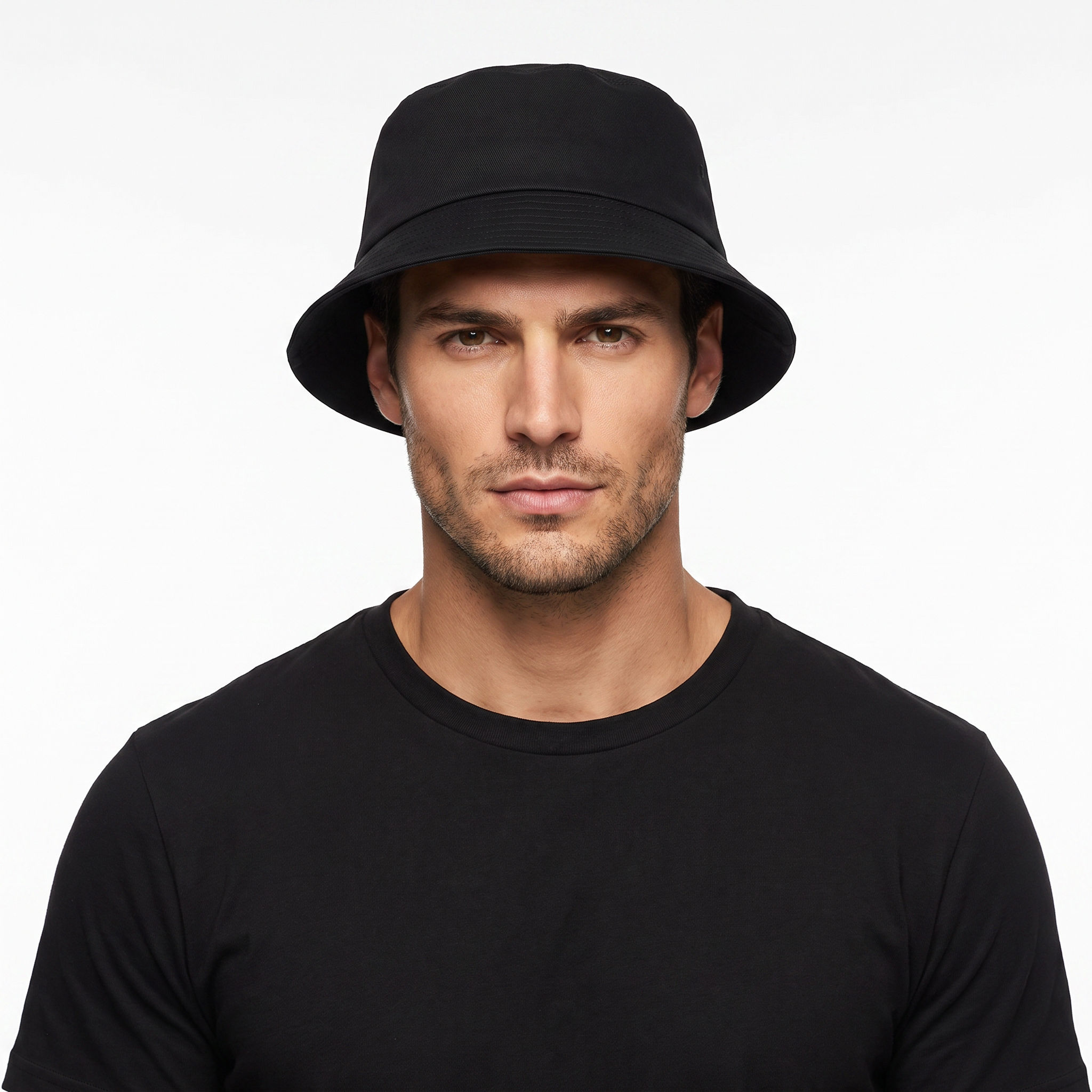 Classic Black Bucket Hat | Unisex Cotton Sun Hat | Everyday Casual Cap