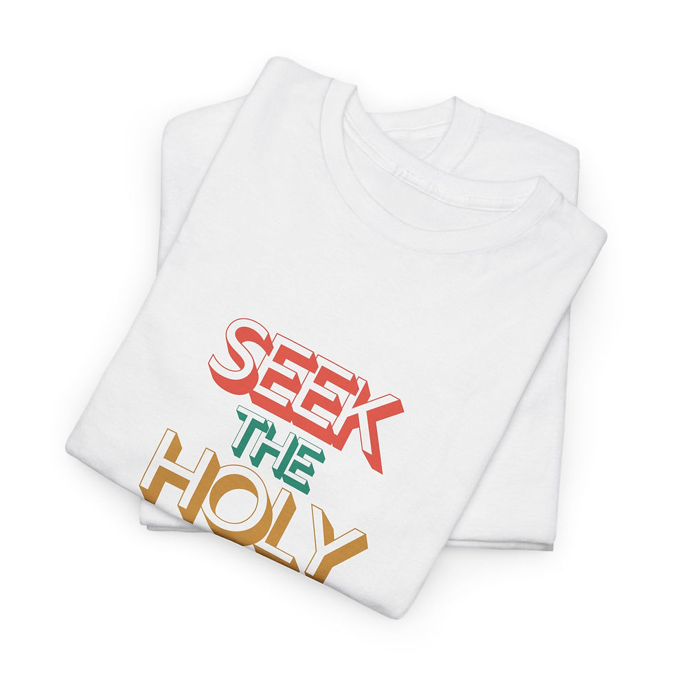 Thumbnail: Christian T-Shirt Seek The Holy Spirit HS. | christian shirt | jesus shirt