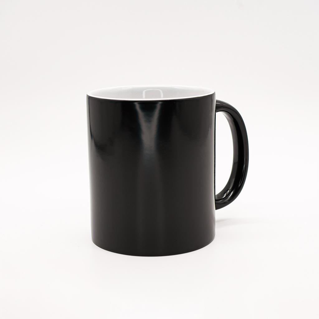 Caneca Mágica Sublimação Preto Gloss 300ml
