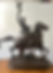 statue en bronze, cheval,