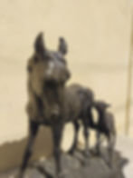 barye le fils, Antoine-Louis BARYE, sculpteur animalier français, Jument et son poulain, jument