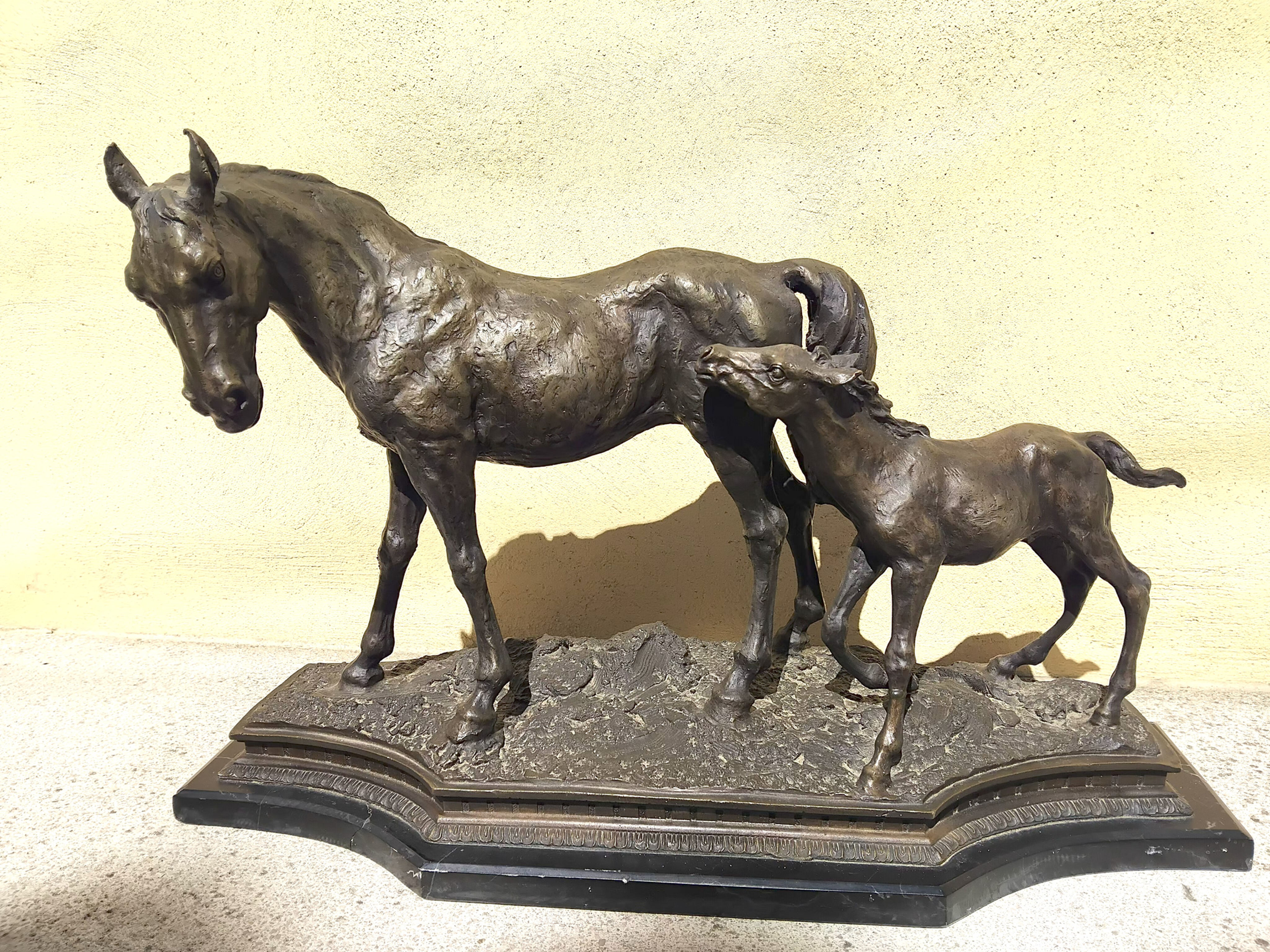 statue équitation, sculpture animalière, sculpteur animalier