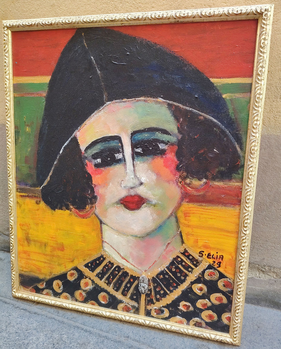 Miniature : S.ELIA, Indochine, oeuvre d'art, galerie beziers,