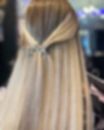 straight dark blonde mix extensions