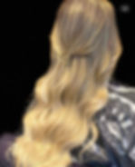 Mild curls blonde hair