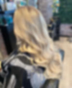 curly blond extensions