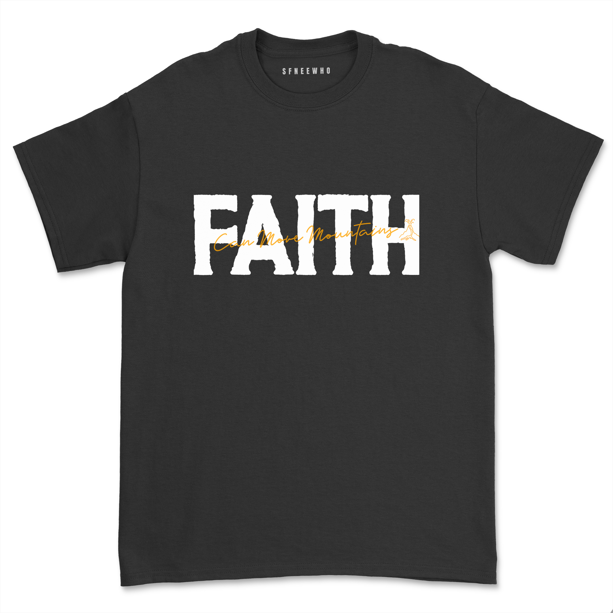Faith Can Move Mountains Shirt Unisex Casual Christian Prayer Religious Tee