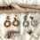 Miniature : Boucles d'oreilles Flowers argentées ou dorées