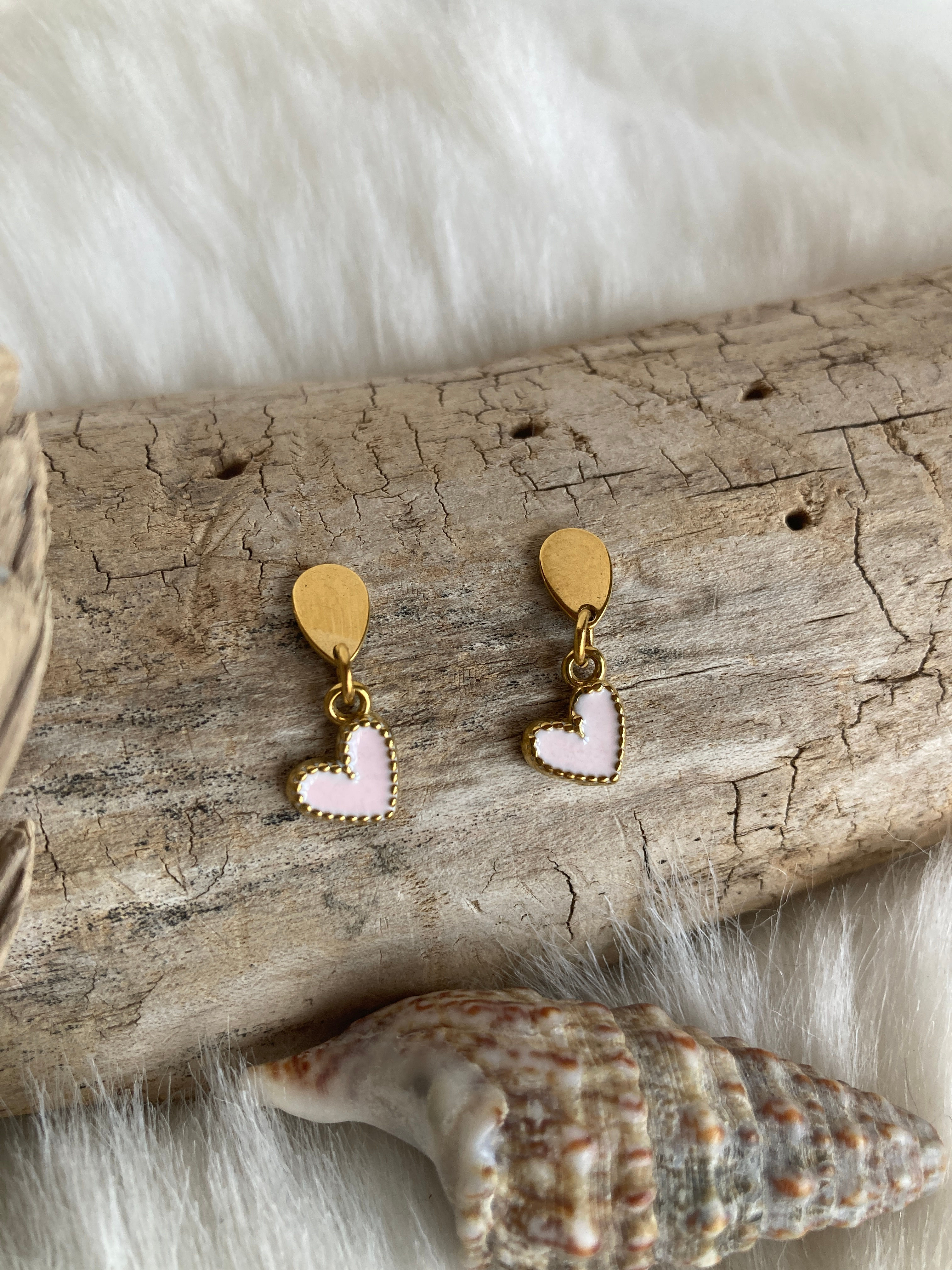 Boucles d'oreilles coeurs fillettes