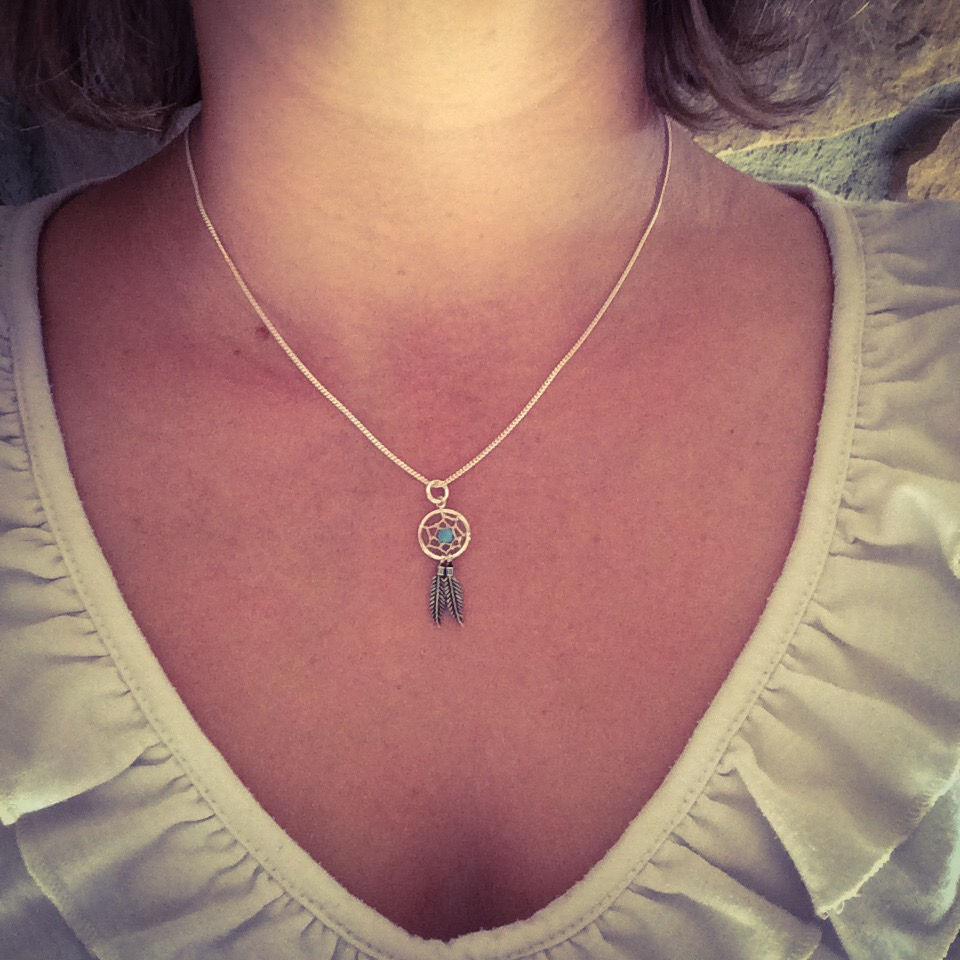 Miniaturbild: Traumfänger-Halskette aus 925er Silber