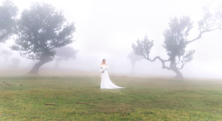 Minimalist portrait photography in Madeira focused on expression