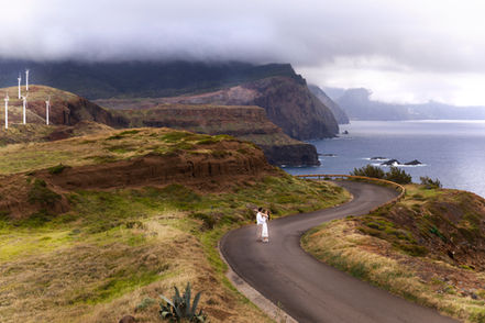 Madeira elopement photographer capturing vows