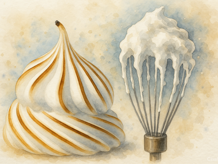 Sobre claras em neve... ❤ (com receita de Ovos Nevados)