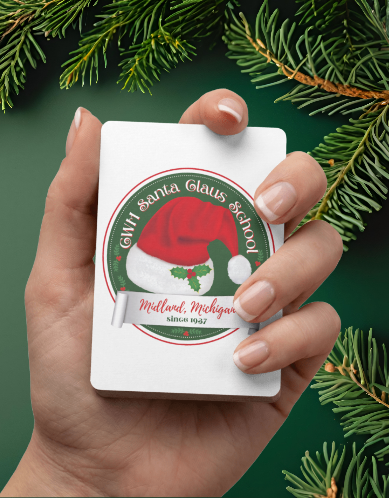 Santa School Playing Cards