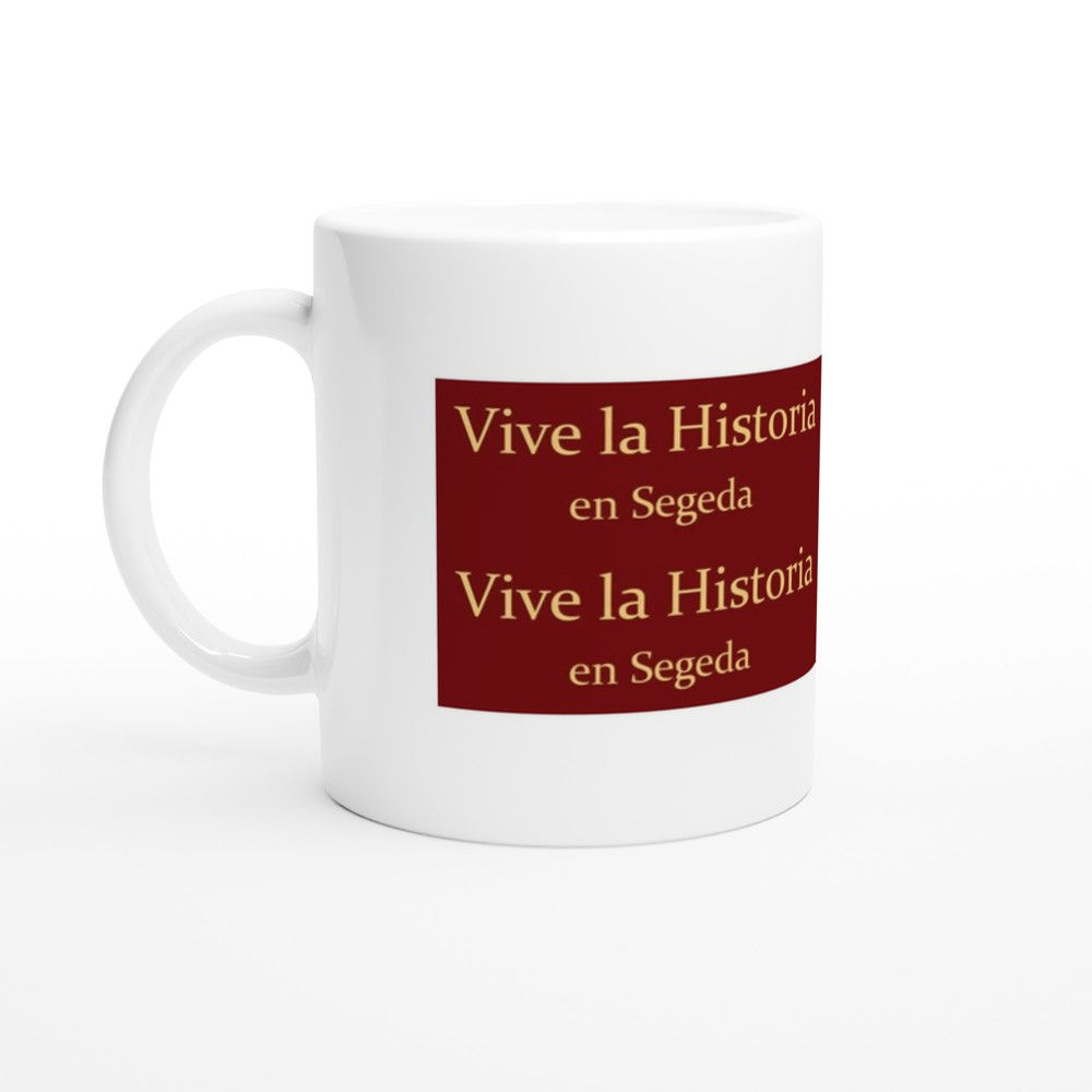 Taza de cerámica blanca SEGEDENSE