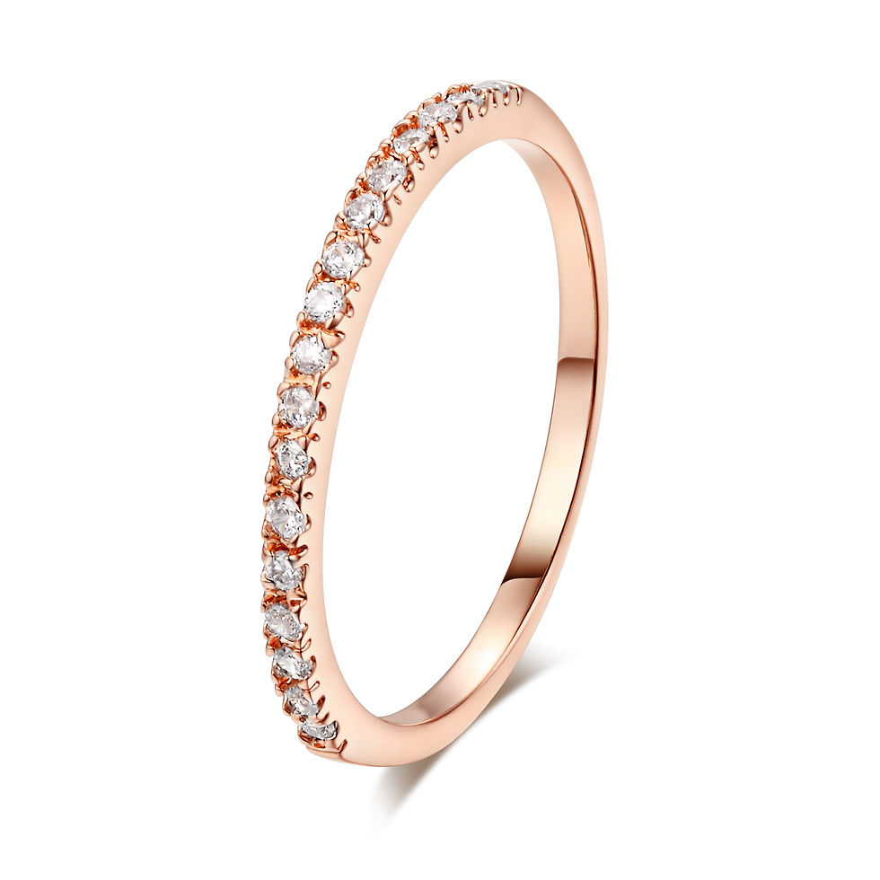 Thumbnail: Minimalist Pavé Crystal Rings