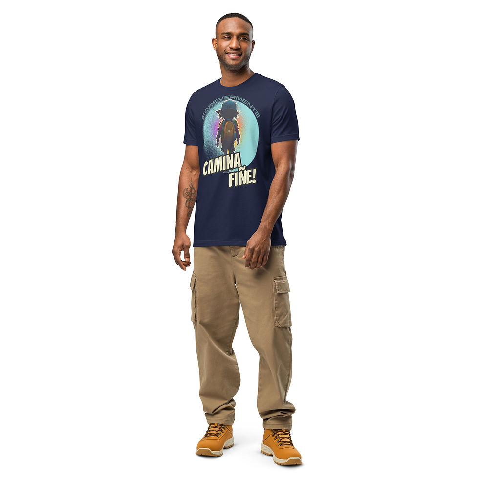 Miniatura: Unisex t-shirt - Forevermente CAMINA FIÑE