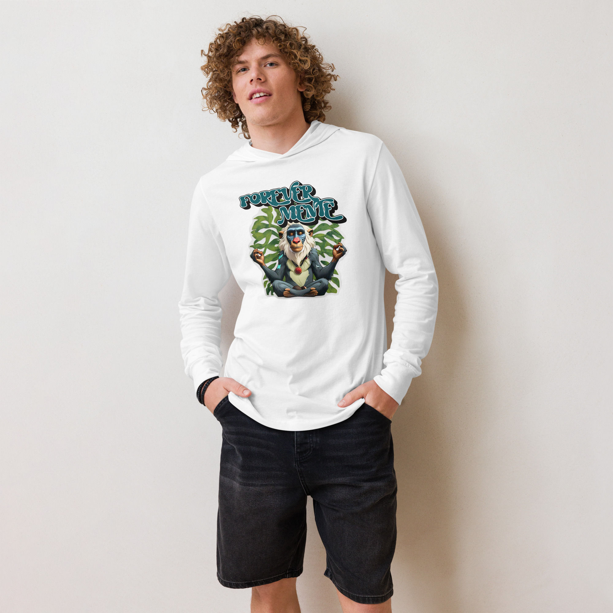 FOREVERMENTE -Hooded long-sleeve tee