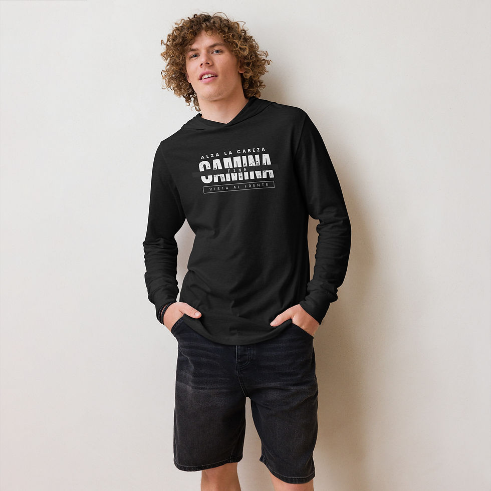 Camina Fiñe ! -Hooded long-sleeve tee