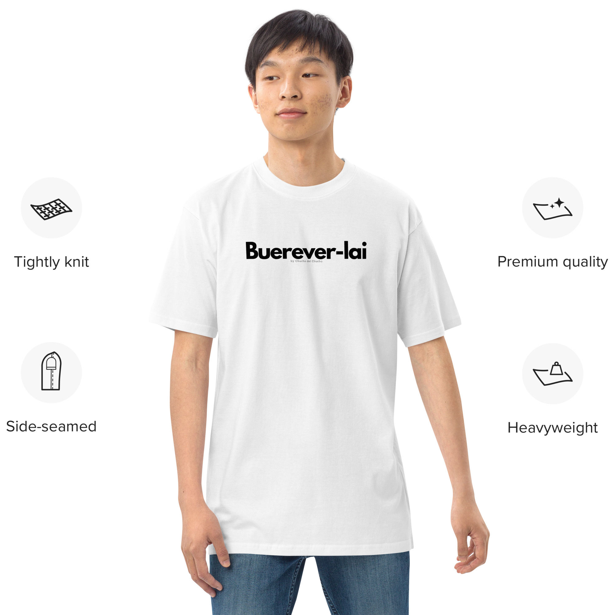 Buerever-lai . Men’s premium heavyweight tee