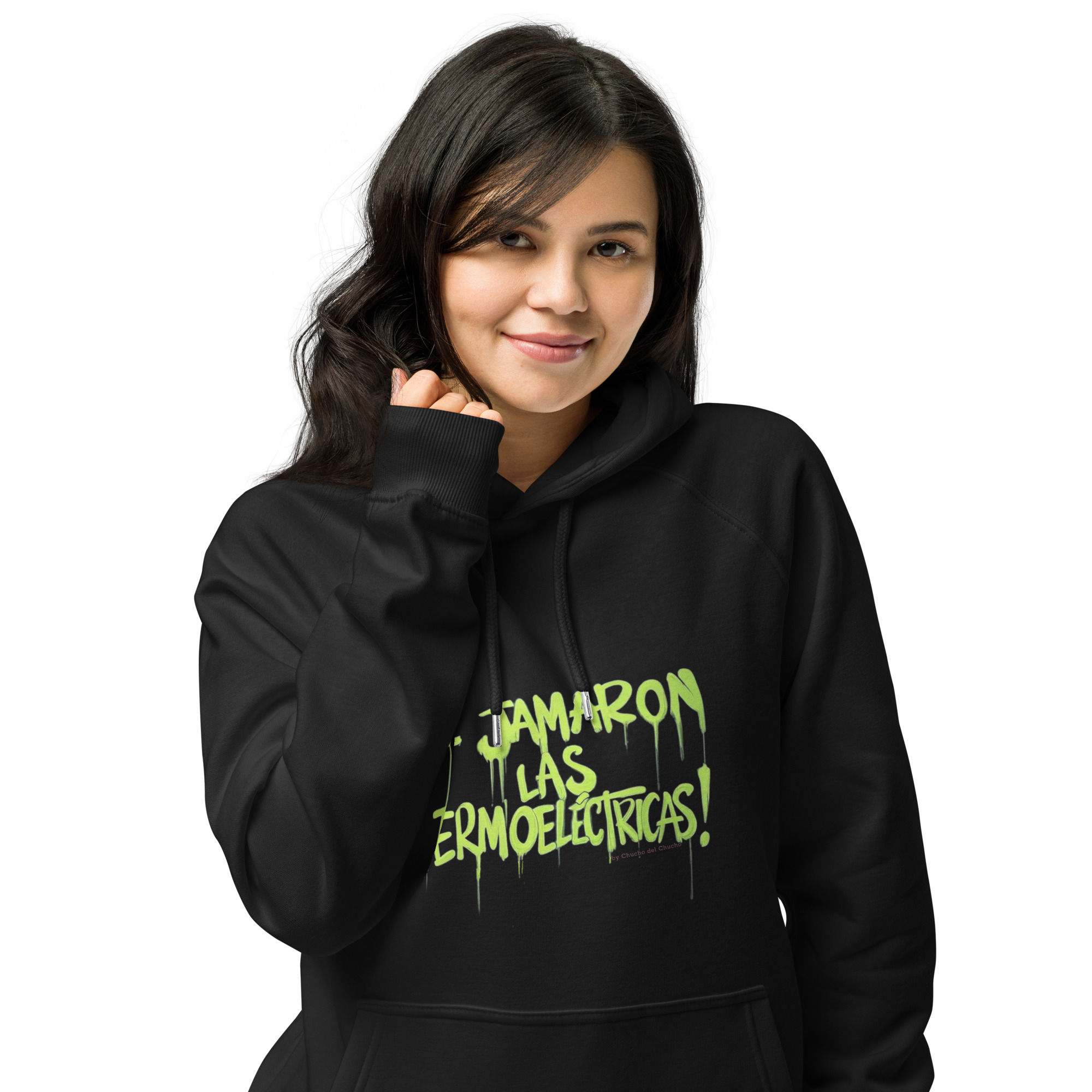 "SE JAMARON LAS TERMOELÉCTRICAS ! - Unisex eco raglan hoodie