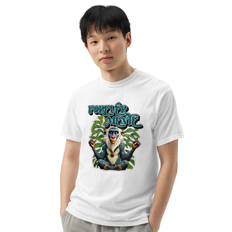 FOREVERMENTE - Unisex garment-dyed heavyweight t-shirt