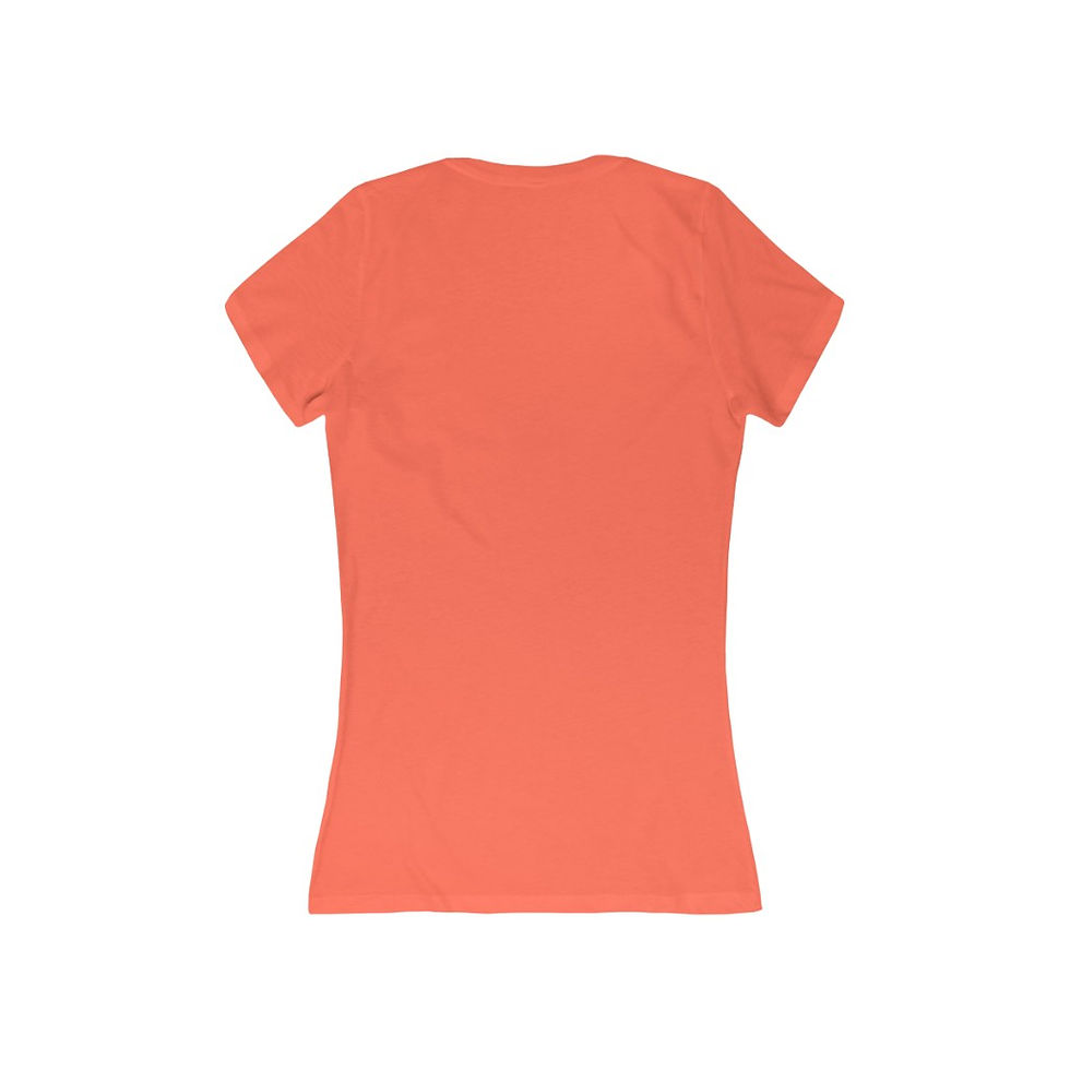 Thumbnail: Women's Jersey Short Sleeve Deep V-Neck Tee