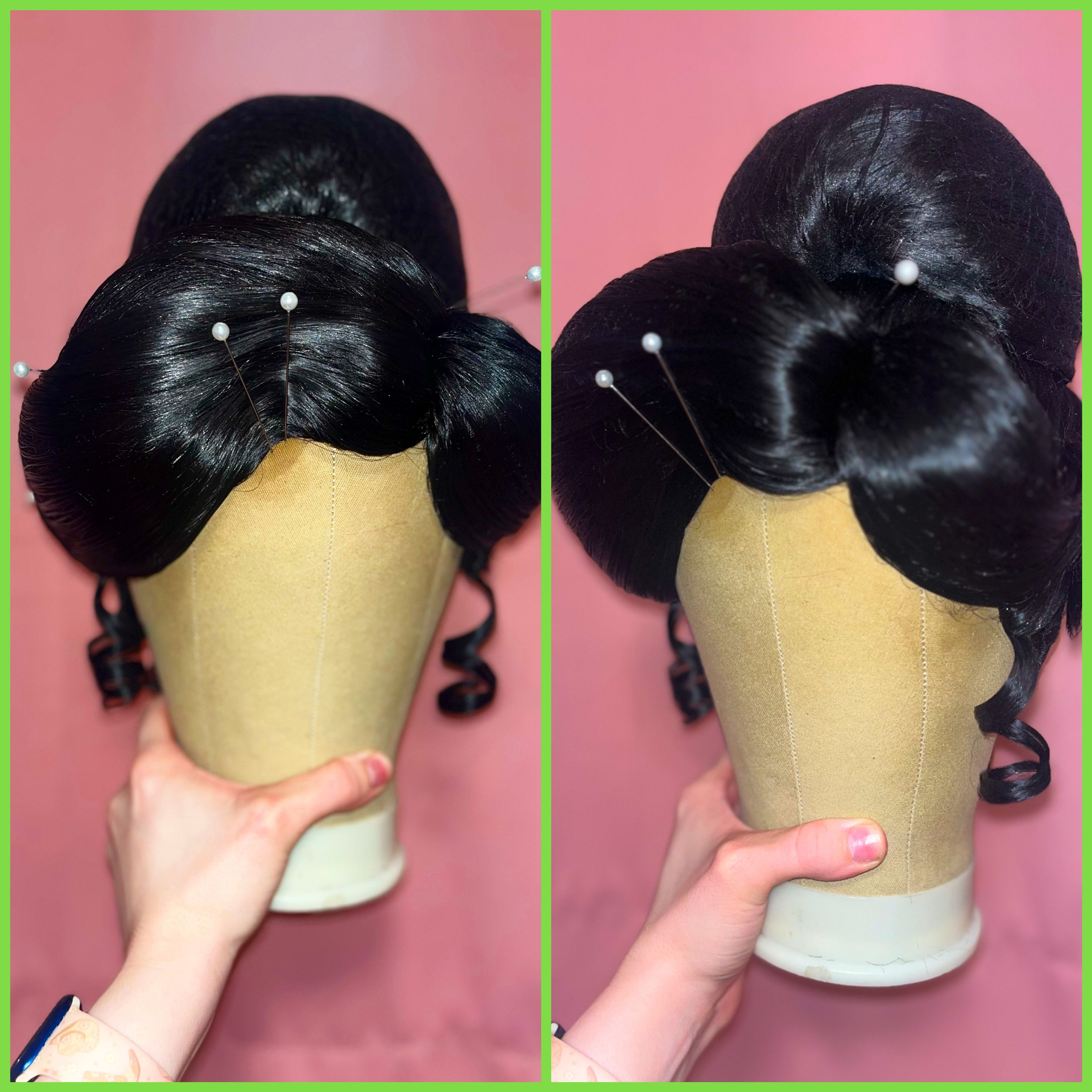 High Density Hard Front Frog Princess Wig