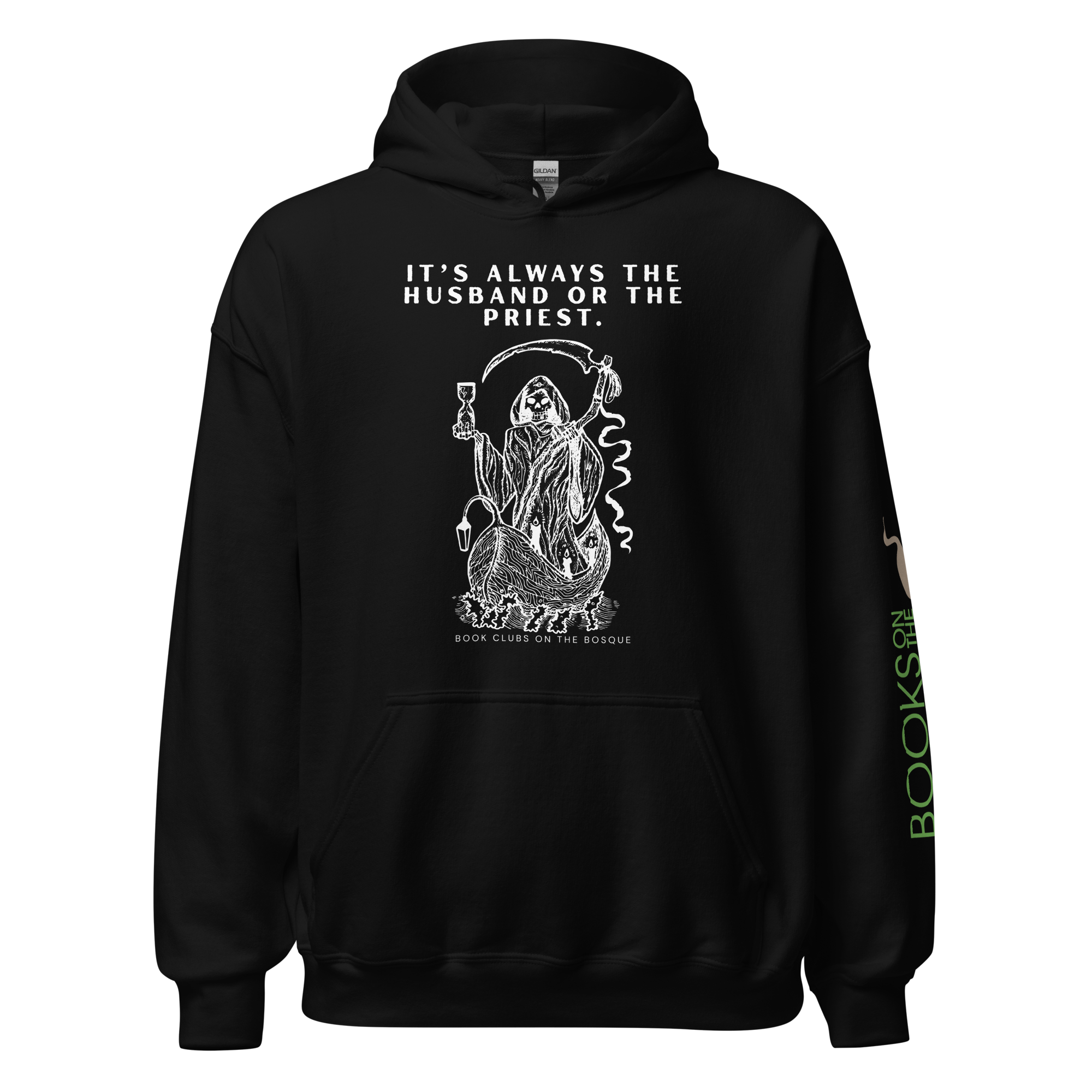 "Husband or Priest" Grim Readers Unisex Hoodie