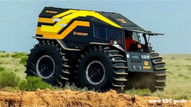 10/02/16: The Sherp mini-monster truck is unstoppable on land or water
