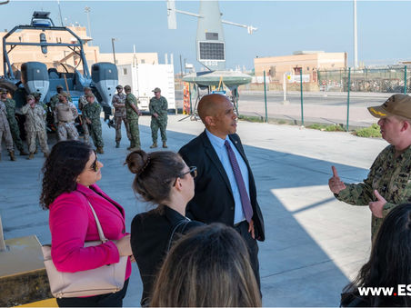 12/10/23: Recently, NAVCENT hosted two 🇺🇸 congressional delegations at NSA Bahrain.