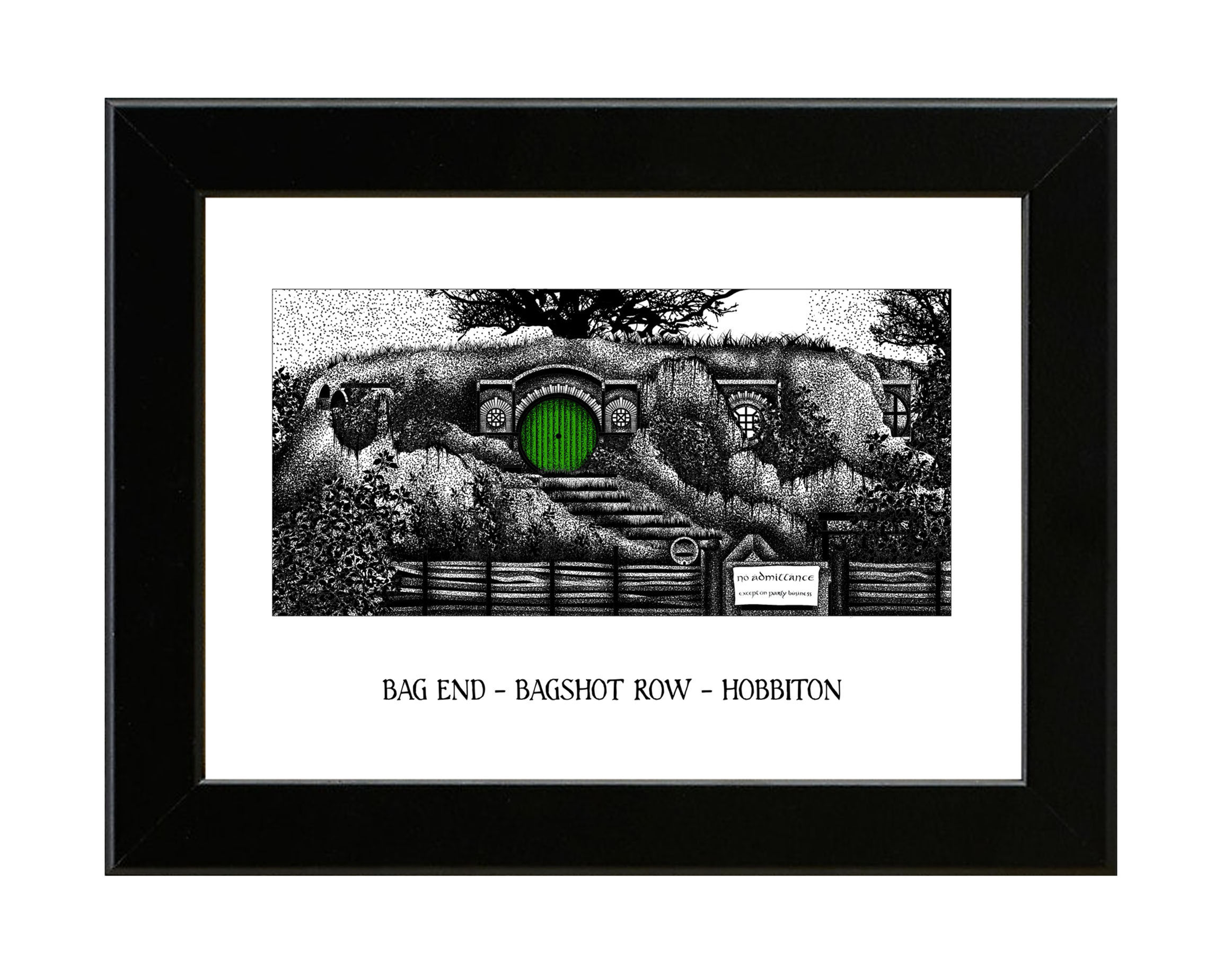 Bag End - Lord of the Rings - Framed Art Print
