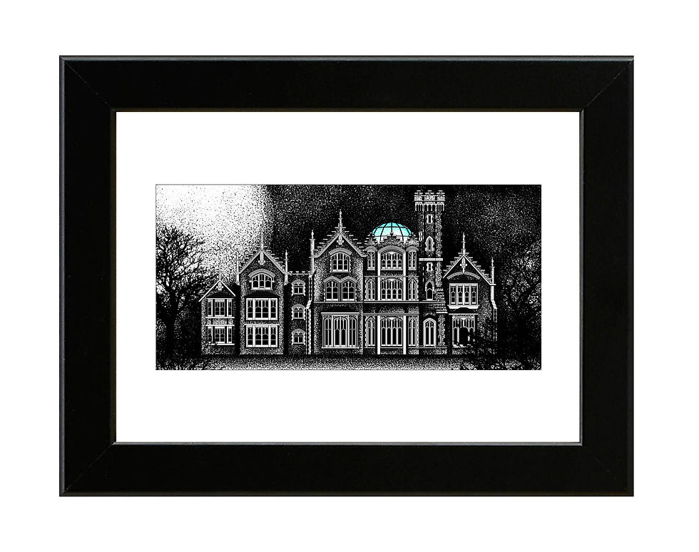 Thumbnail: Dr. Frank N Furter's Castle - Rocky Horror Picture Show - Framed Art Print