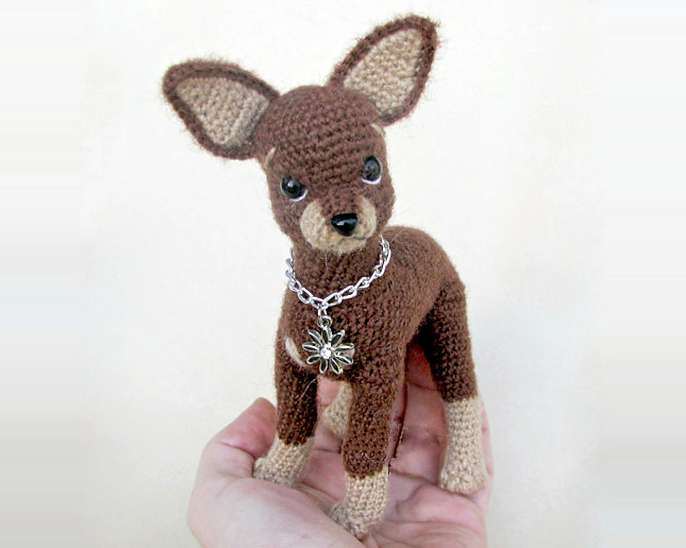 Thumbnail: Haakpatroon - Speelgoed Terriër Hond - Amigurumi Hondje PDF [059-NL-Chirkova]