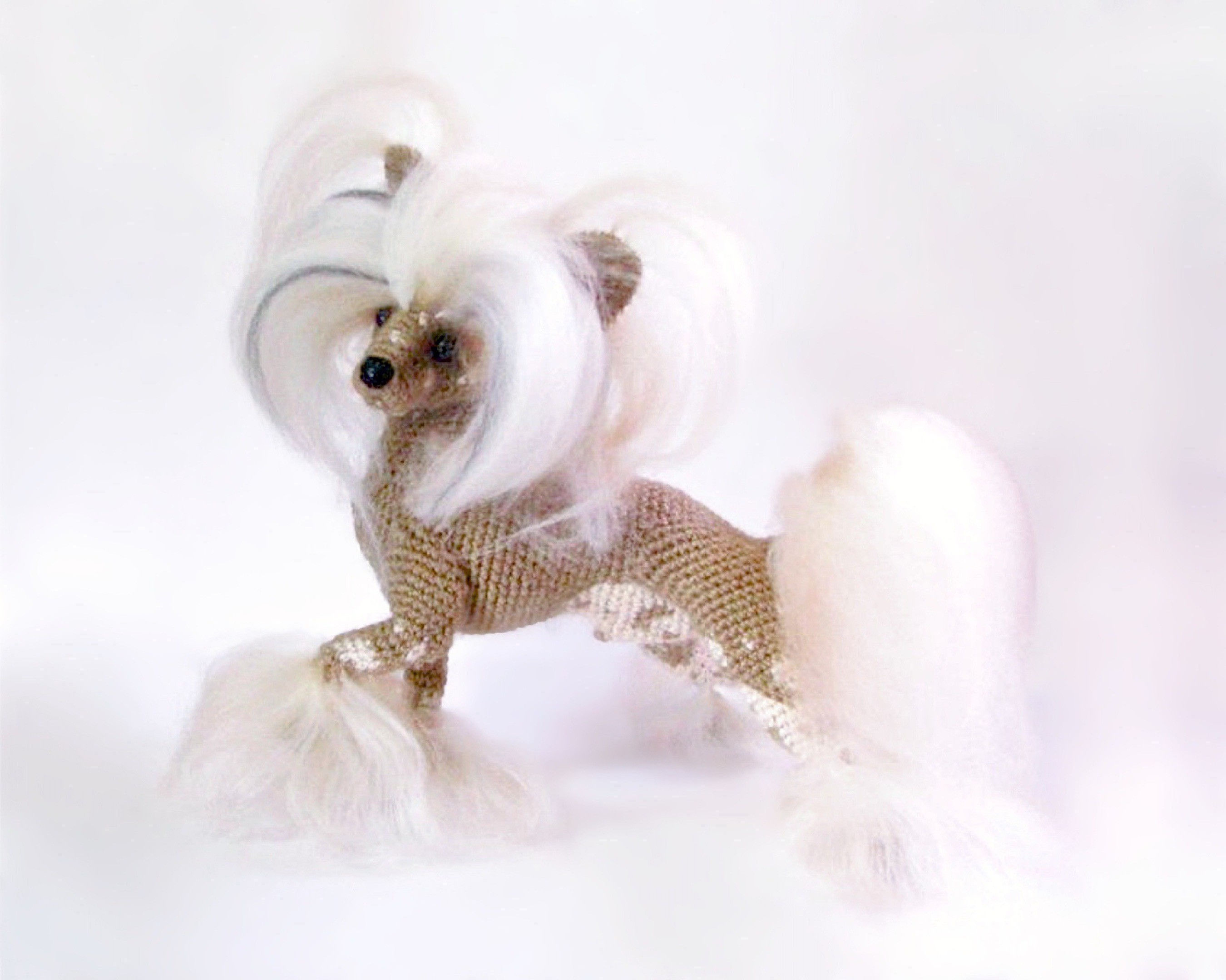 Crochet Chinese Crested dog