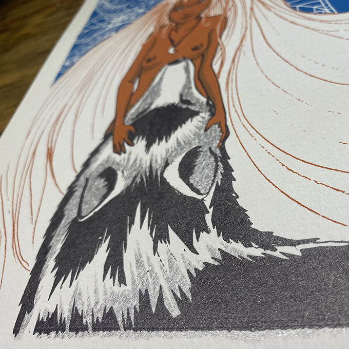 Miniature : La Meute #5 - impression sérigraphie - Ben Chappe