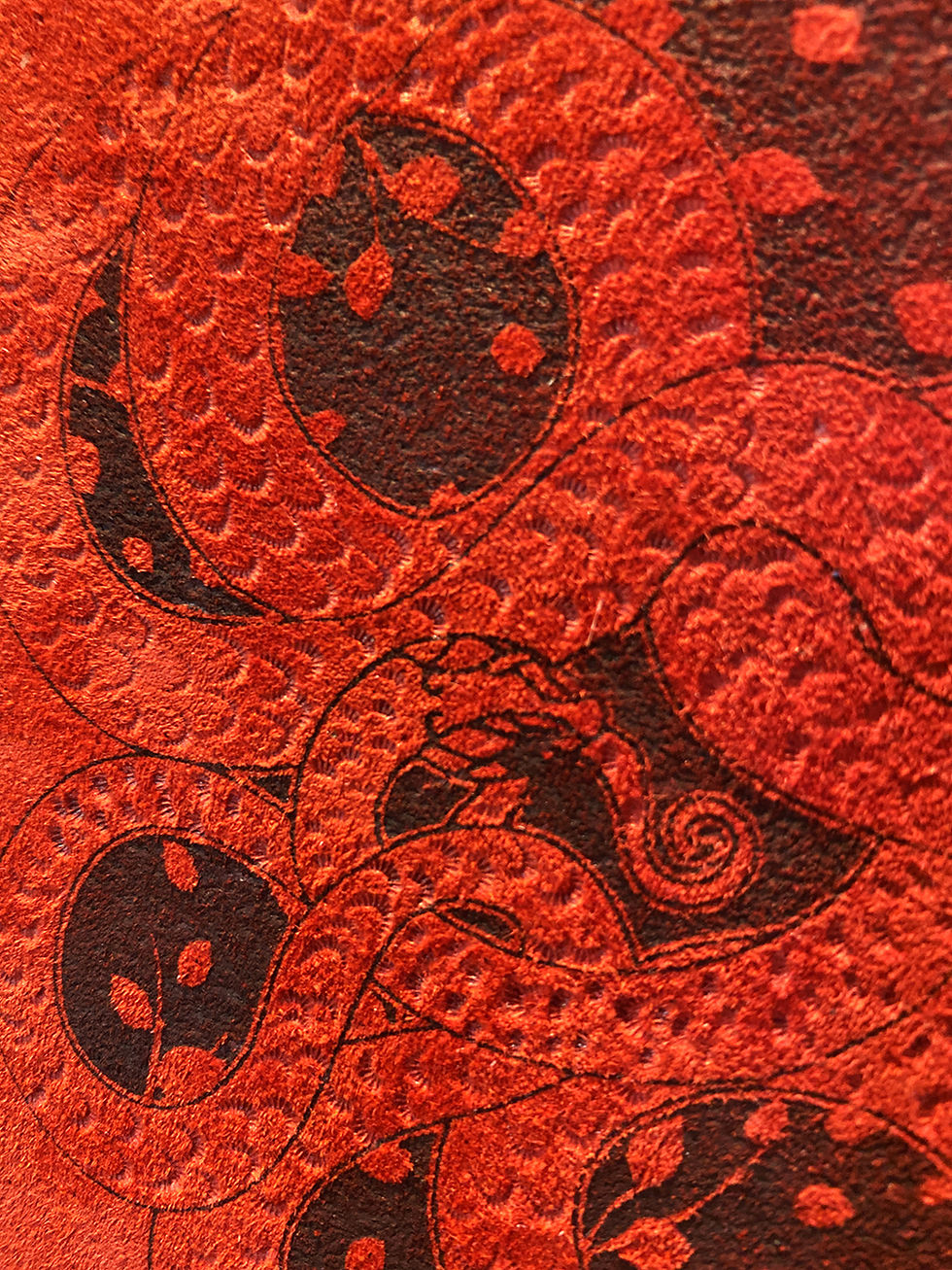 Miniature : Red Snake#2 grimoire cuir