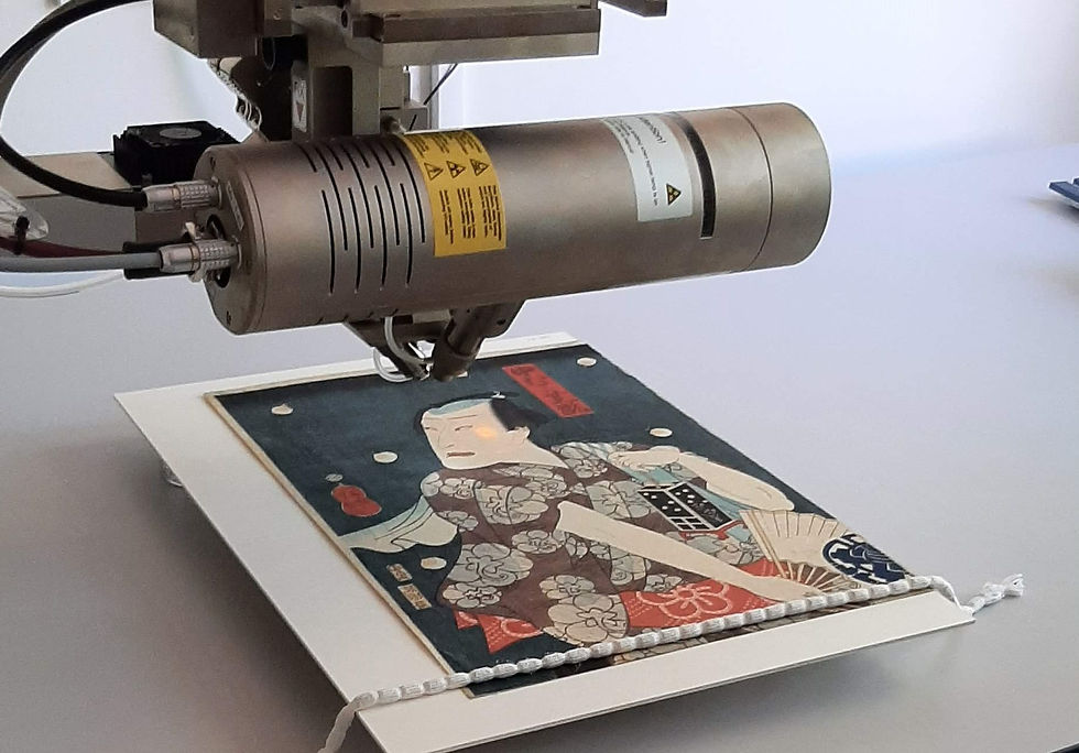 A look at Japanese print pigments under XRF