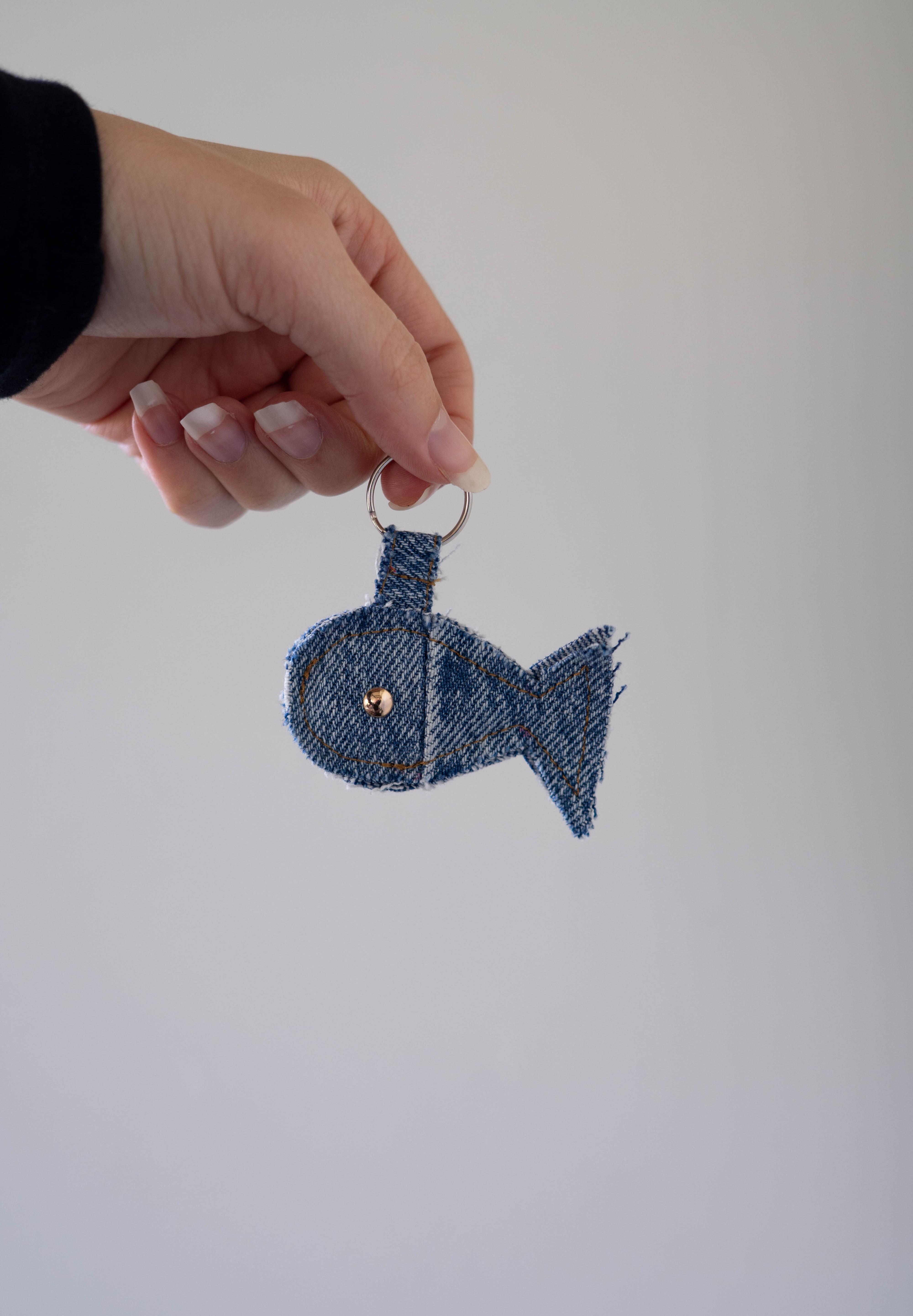 Little Blue Fish Keychain